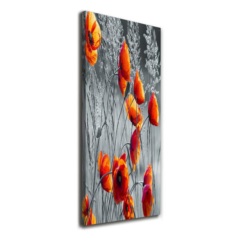 Field Poppies - Wrapped Canvas Print