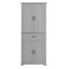 Armoire de rangement de salle de bain avec portes et tiroir, plusieurs espaces de rangement, tablette réglable-215348856-215348859