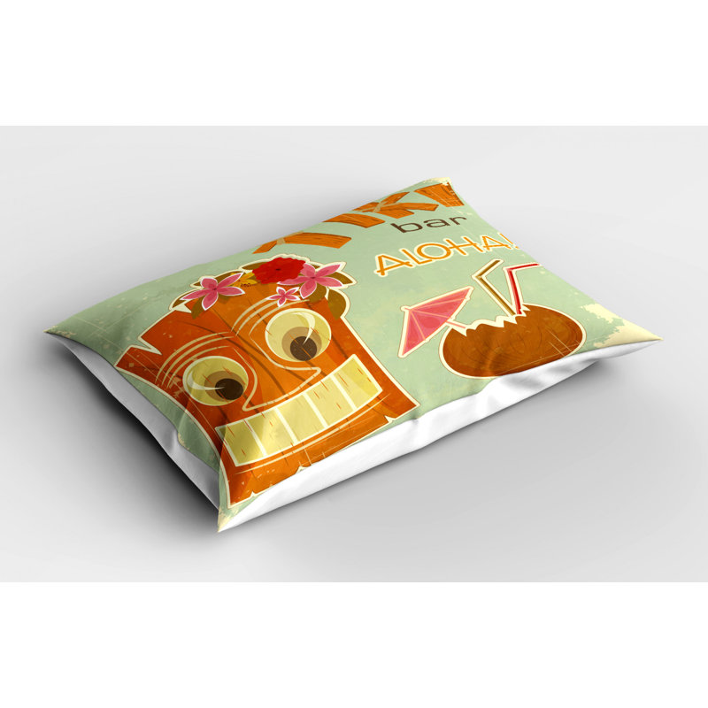 Tiki Polyester Sham, Twin