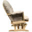 Fauteuil coulissant confortable et paisible en microfibre taupe - finition chêne naturel Détendez-vous en toute tranquillité avec