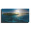 «Seychelles Dreams», art mural en métal, 48 po x 24 po