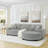 L-Shaped Modular Convertible Sofa-824915417