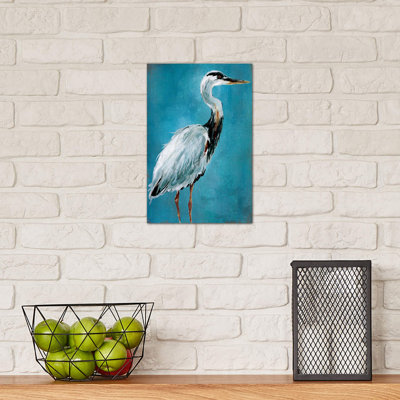 Great Blue Heron I by Carol Robinson - Wrapped Canvas Painting