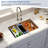 Undermount Kitchen Sink Workstation Single Bowl Sink 16 Gauge Stainless Steel Sink-131455837