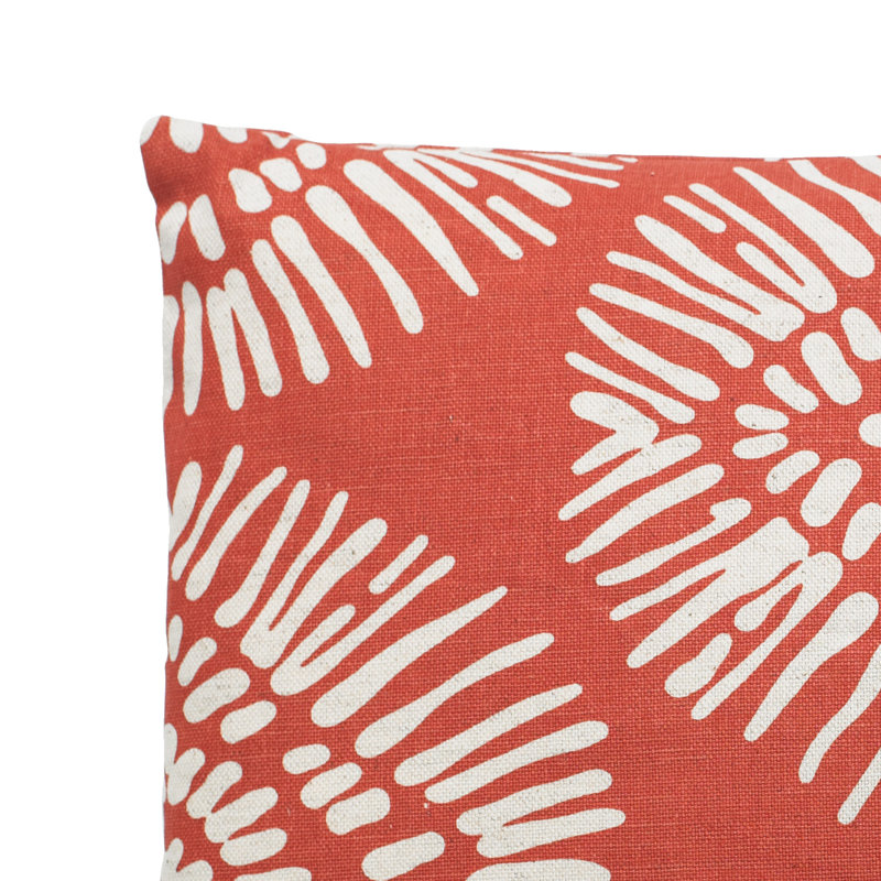  Housse de coussin rectangulaire et insert, Rouge, H 12 po x l 24 po