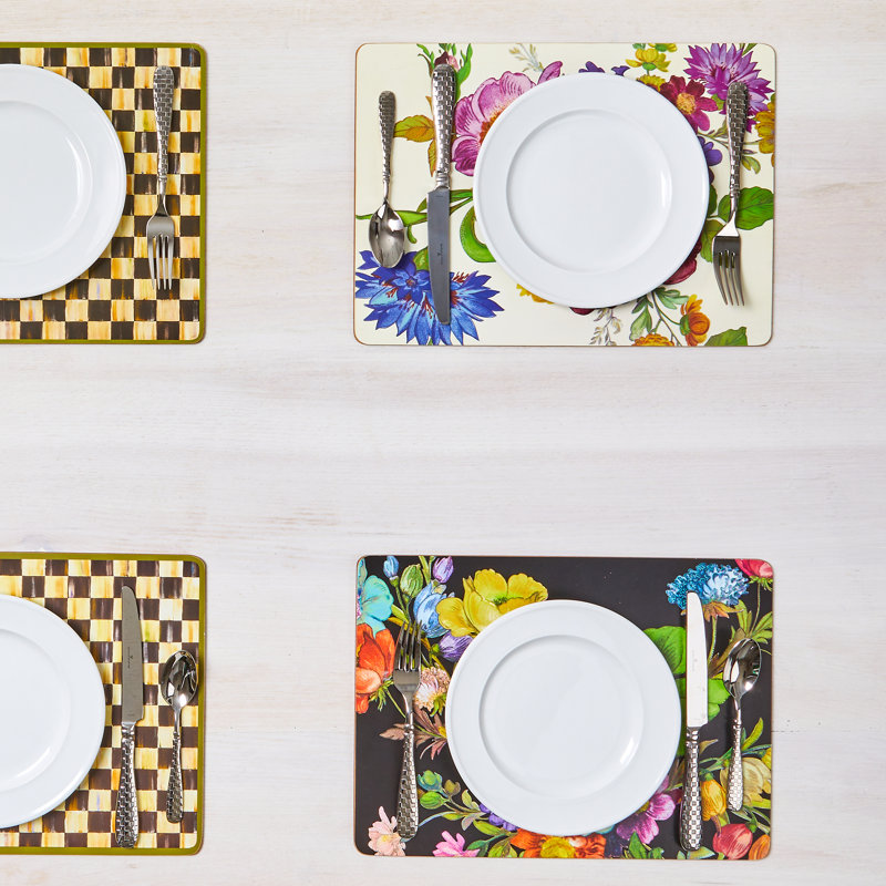 White Flower Market Placemats