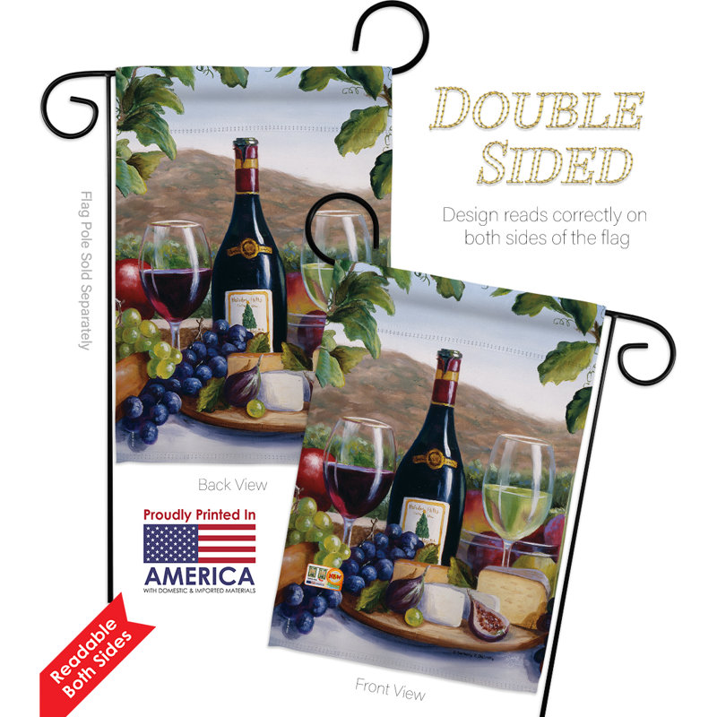 Double Sided 18.5'' H x 13'' W Polyester Flag Set