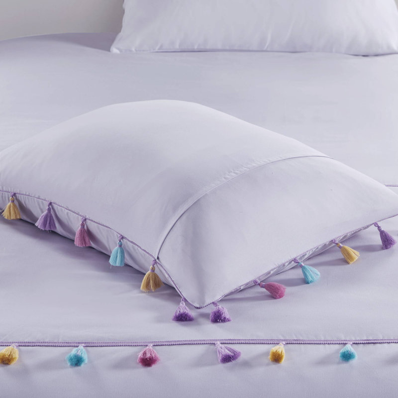 Ensembles de literie lavande, édredon en polyester et style de chambre d'enfant