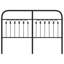 Vidaxl Metal Replace Headboard Black 180 Cm-101181635-101181636