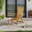 Dimmitt Reclining Bamboo Sun Lounger-601630727