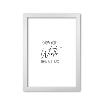 Know Your Worth - Print
