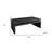 48" Black Wood Floating Frame Coffee Table