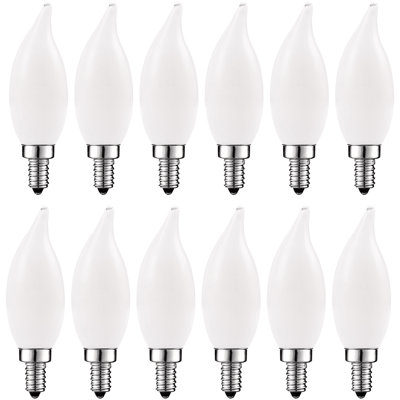 5 watts (équivalent à 60 watts), DEL CA11, ampoule à intensité variable, blanc chaud (2700 K) / culot candélabre