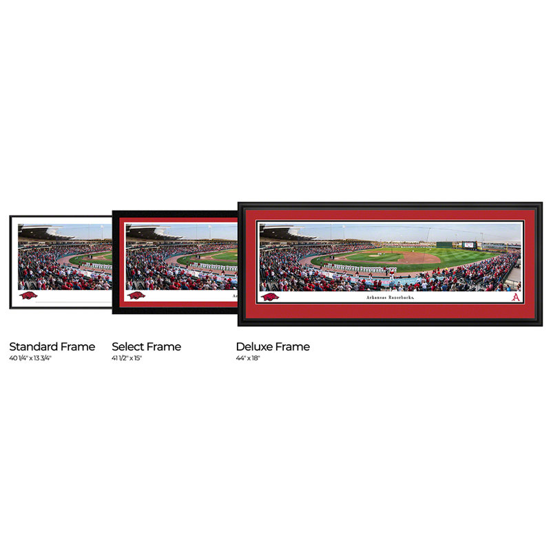 " Arkansas Baseball " by James Blakeway, Unframed, No Mat, 40" W x 13.5" H