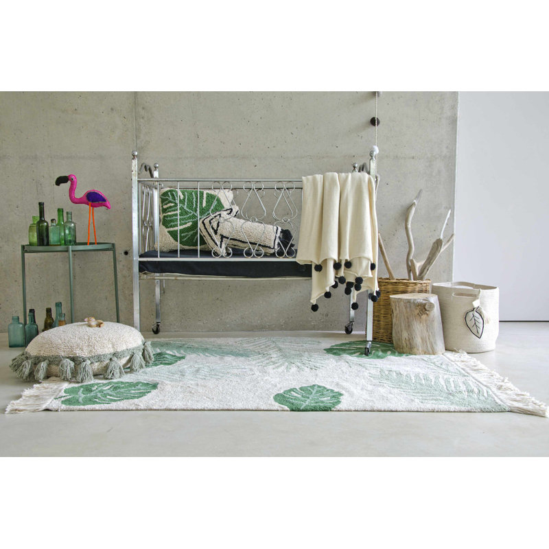 Circle Circular Pillow Cover & Insert, Green
