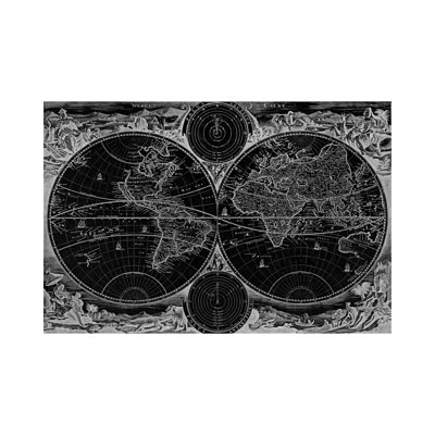 Antique Map Of The World In Two Hemispheres (1730) by Stoopendaal - Wrapped Canvas Print