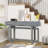 Artsy Extra Long Console Table,Entryway Table with Three Drawers-1282972439