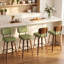 Tabouret de bar pivotant rembourré avec structure en bois courbé au fini noyer-1153153121-1153153123