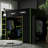Full Size Loft Bed With Gamer Design, Lighting, Cable Holes And Hanging Rods In Red , Management Enclosed Wardrobe-34896904