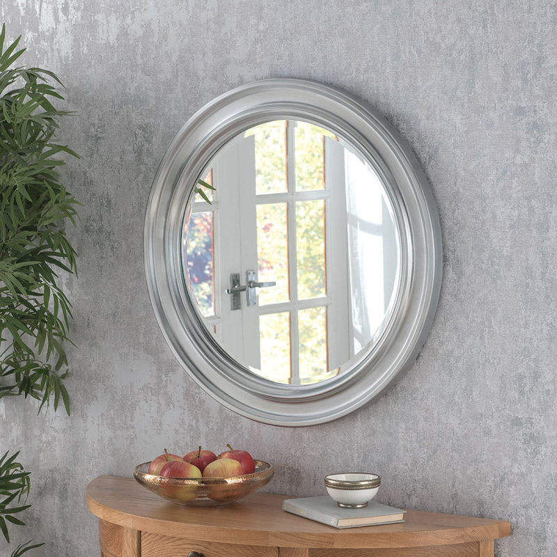 Pressley Metal Wall Mirror, Black