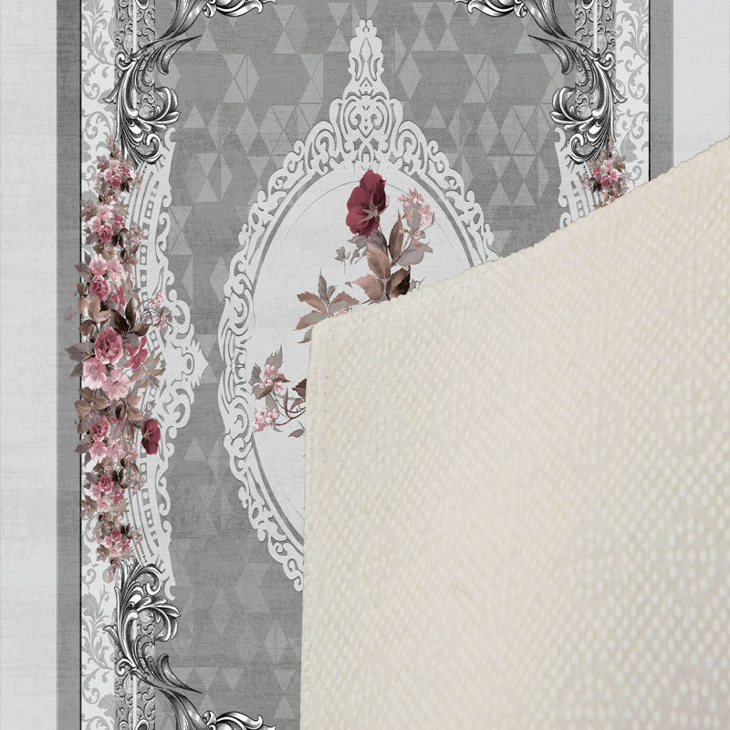 Luxurious 3D Printed Woven Carpet, 55.1 x 86.6 inches | 100% Polyester, Antibacterial, Machine Washable | Non-Slip PVC Felt Dot Underside, 0.3 in Pile Height | Perfect for Living Room, Bedroom & Home Decor