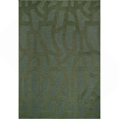 Tapis vert en polyester Teagan