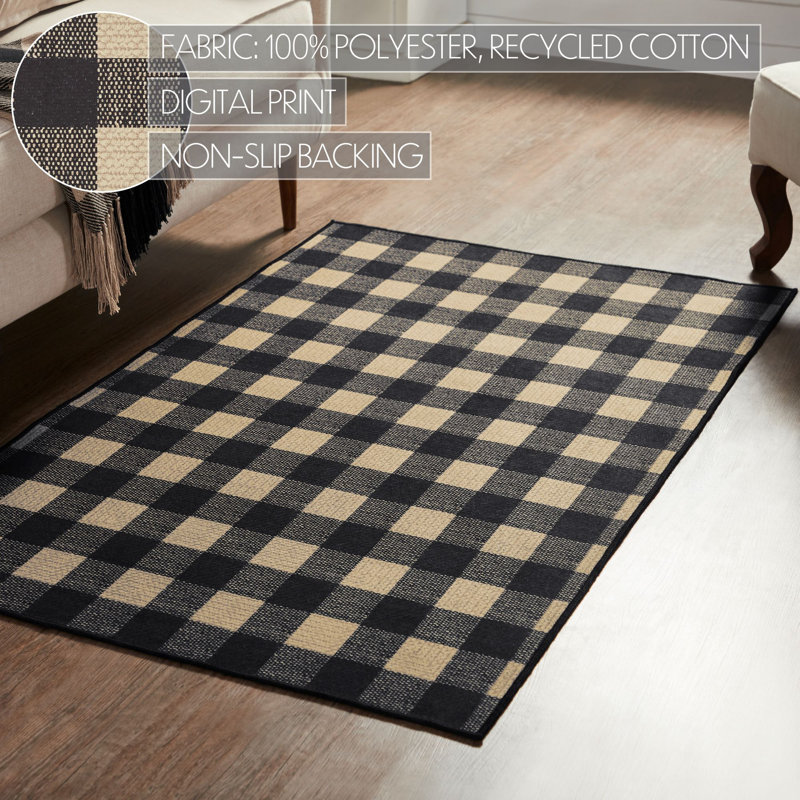 Tapis intérieur / extérieur en polyester tissé à plat Berenguela, Rectangulaire 3 pi x 5 pi