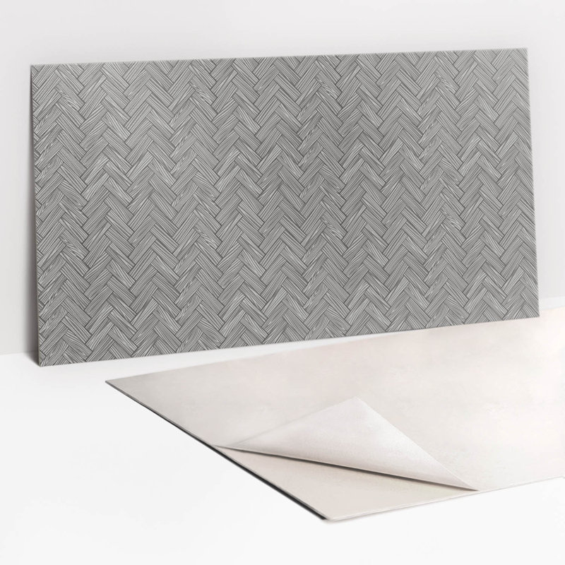Mcabee 50 x 100 cm PVC Tile in Gray