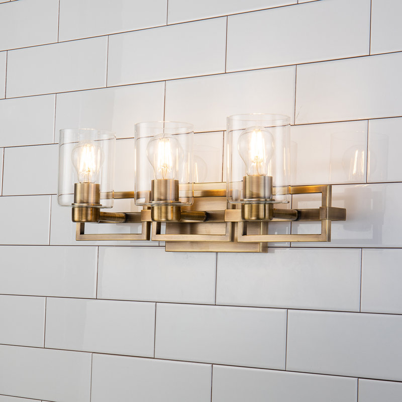 Estes 3 Light Bath Vanity, Brass
