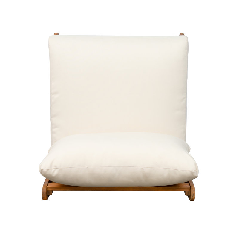 Lazy Acacia Patio Club Chair,Beige, Beige