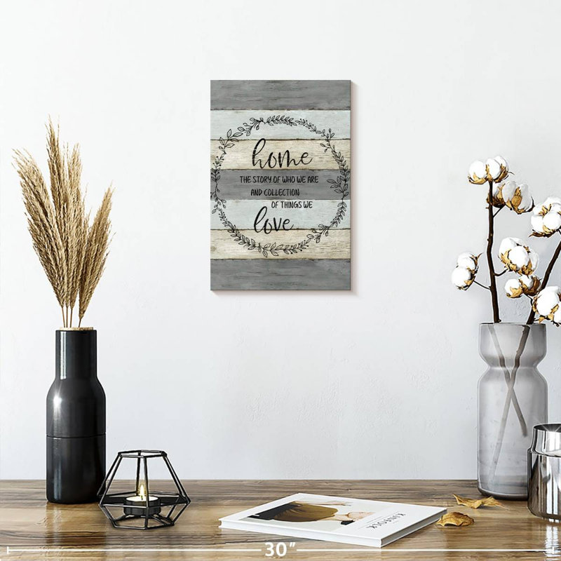 Plaque murale Kema Home Love Wreath, H 12 po x l 8 po