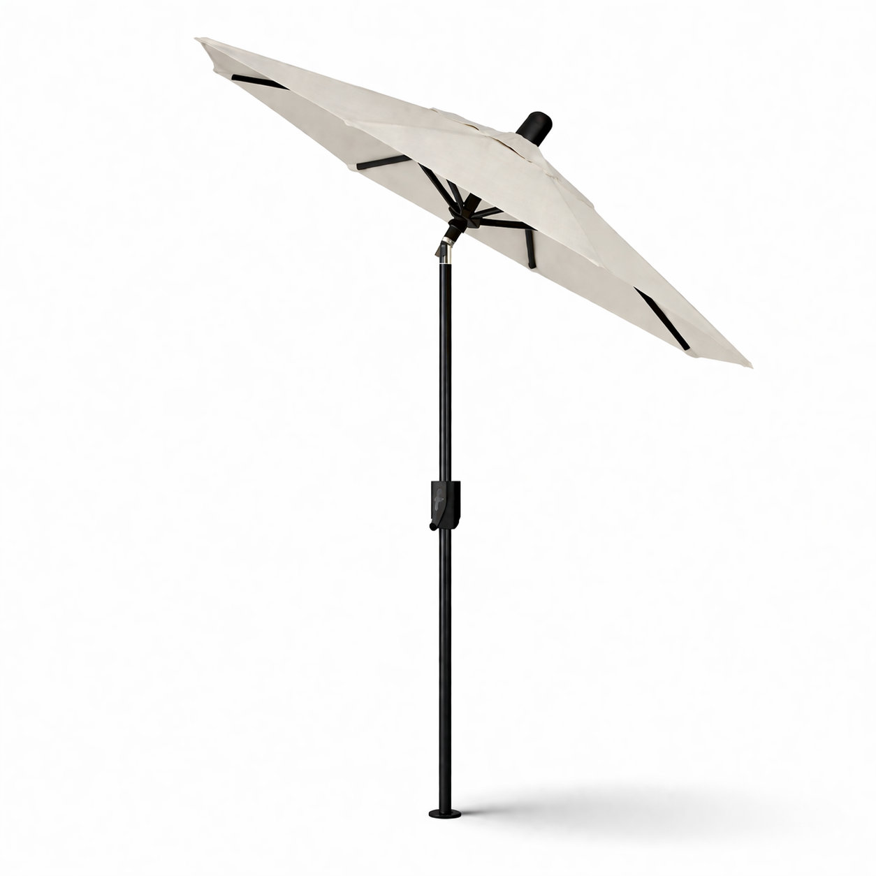 Natalie 6.2' Umbrella, Antique Bronze, Canvas Natural