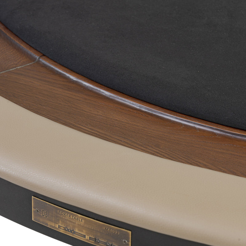 Poker Table-Smoked Oak, Smoked Oak