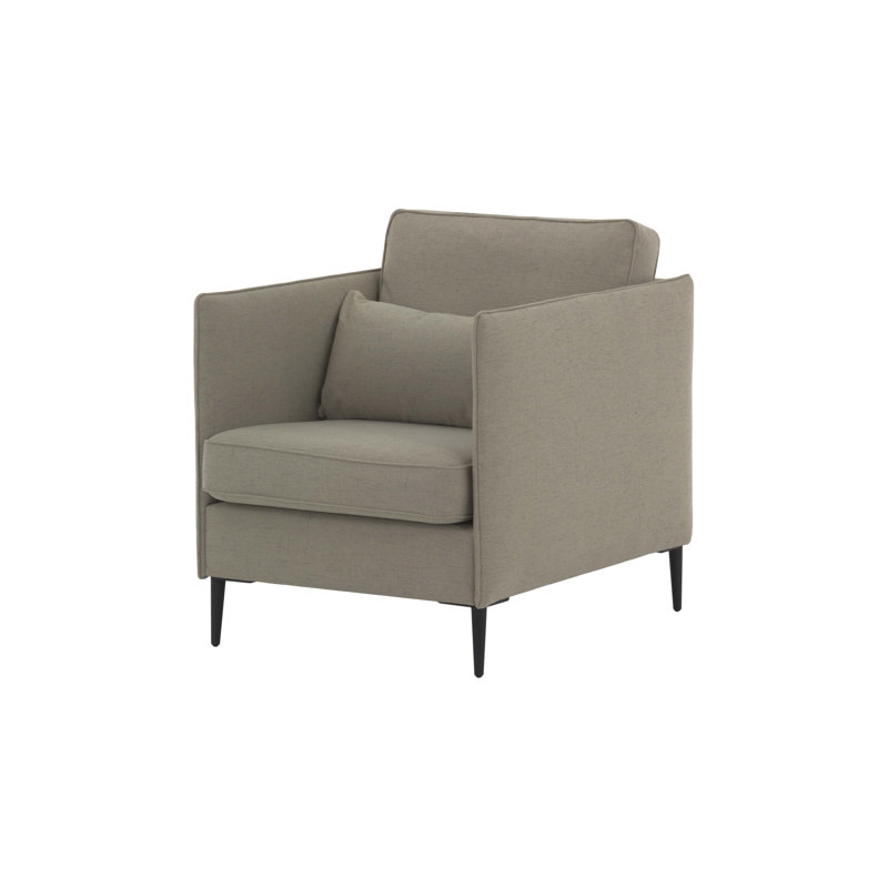 Upholstered Armchair, Grey