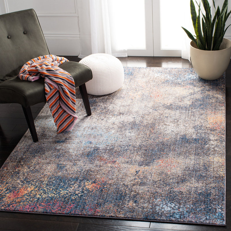 Massad Performance Abstract Rug, Rectangle 4' x 6'