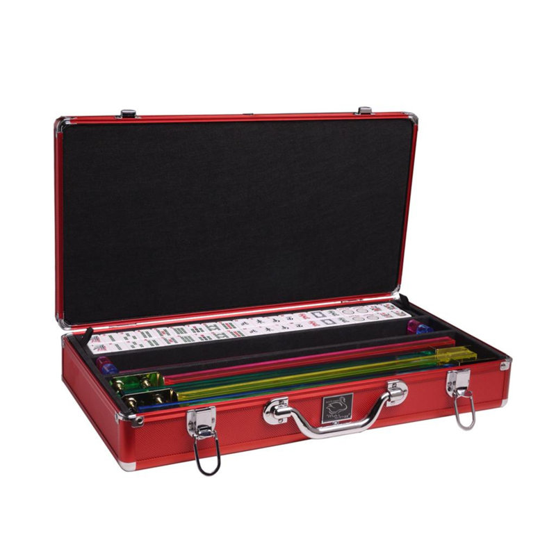 Ensemble de mahjong, Blanc /Rouge