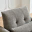 Canapé simple en velours de 33,86 po avec coussin décoratif, fauteuil à 2 accoudoirs en bois massif pour la chambre à coucher, le bureau et le salon-537714797