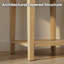 Table de bout moderne minimaliste avec tablette de rangement ouverte-1753110629