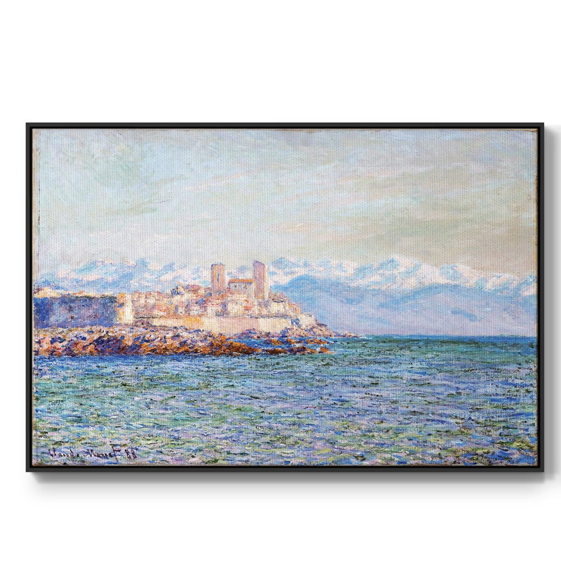 Le vieux fort d'Antibes, 1888, H 25 po x l 37 po x P 2 po, Noir