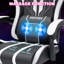  Fauteuil de jeu ergonomique avec haut-parleurs à lumières RVB et massage-2058324849