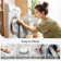 Owais Modern Gray Abstract Machine Washable Area Rug with Non-Slip Backing for High Traffic Area, Living Room, Bed Room, Kitchen, Hallway Runner, Entryway Rug