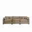Canapé modulaire de style moderne Mid-Century 3 places avec 2 coussins et 3 coussins