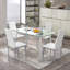 Anayeli Glass Top Metal Base Dining Table