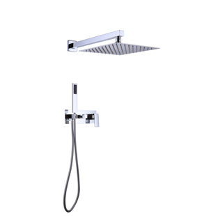 Système de douche noir mat 12 pouces Jackforce