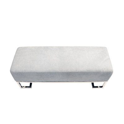 Luxe Upholstered Bench, Blue