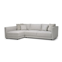 Ebern Designs McConnico Right Hand Facing Modular Corner Sectional with  Ottoman