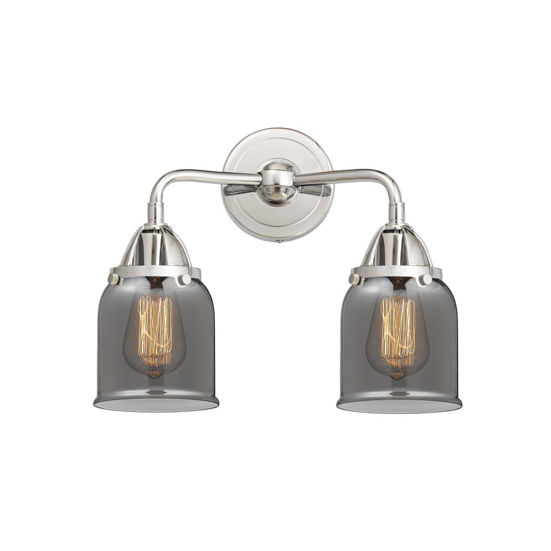Shauna 2 - Light Vanity Light, Incandescent, Plated Smoke, Polished Chrome