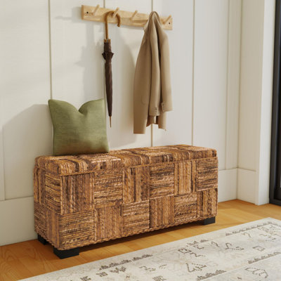 Castiel Abaca Flip Top Storage Bench