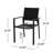 Modern Dining Chair - Black Aluminum Frame With Mesh Seating, Weather For Outdoor Use, 23" W X 22" D 33.55" H Frame, Seat, 22"D 23"W 33.55"H