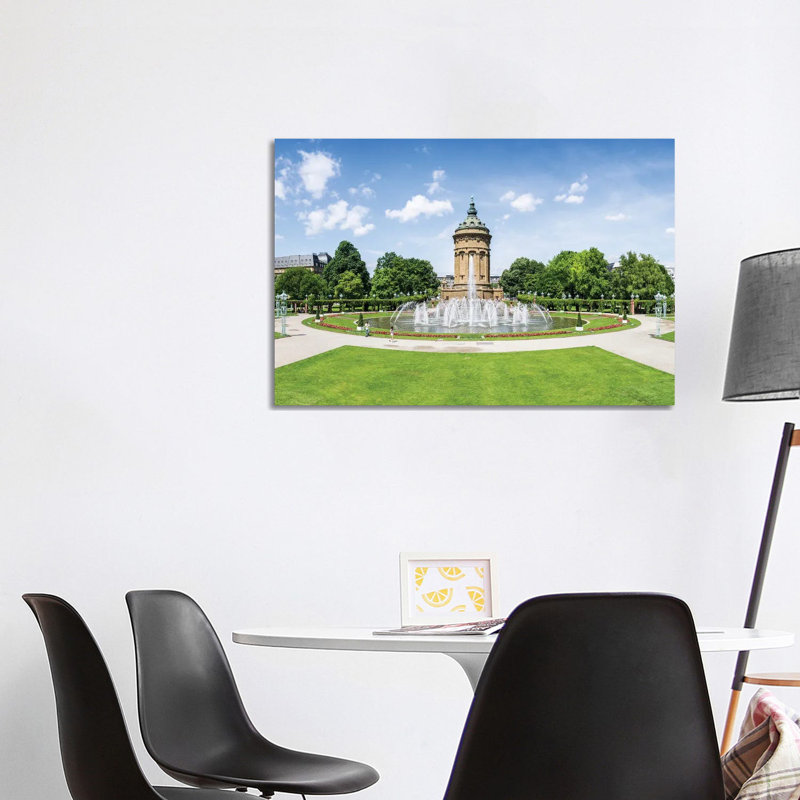 Mannheim Wasserturm at the Friedrichsplatz Square, Baden-Württemberg, Germany 1 Piece Wrapped Canvas Wall Art